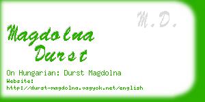 magdolna durst business card